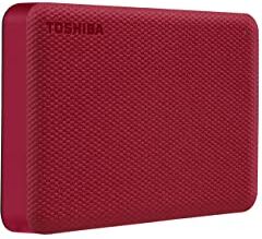 Toshiba Canvio Advance HDTCA40XR3CA Hard disk esterno portatile USB 3.0, 4 TB, colore: Rosso