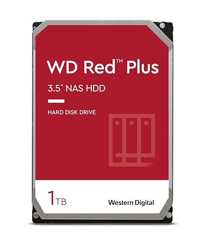 Western Digital Red 1 TB NAS hard disk interno 3.5", 5400 RPM Class, SATA 6 Gb/s, CMR, 64 MB Cache, WD10EFRX