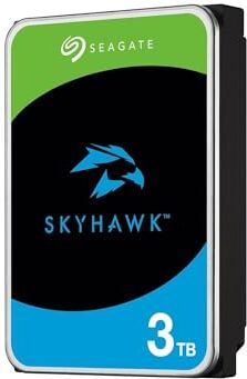 Seagate SkyHawk, 3TB, Hard Disk Interno per Applicazioni Video, Unità SATA 6GBit/s, 3.5", Cache 256 MB, 3 Anni servizi Rescue in-house ()