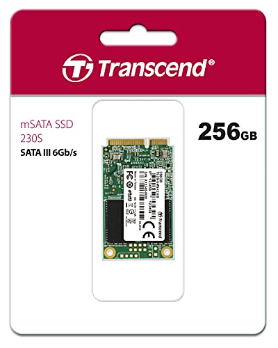 Transcend TS256GMSA230S Unità a stato solido da 256 GB SATA III 6 GB/s, MSA230S mSATA SSD 230S