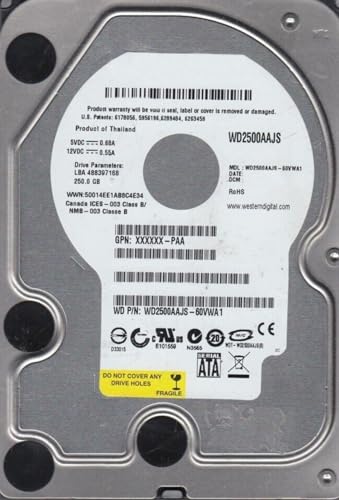 Generic 250 GB SATA WD2500AAJS-60VWA1 7200 rpm 8 MB HDD 3.5