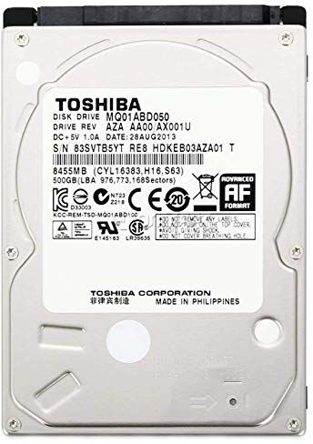 Toshiba Disco+Duro+Portatile+2%221%2F2 500GB+5400trs+%28MQ01ABD050V%29