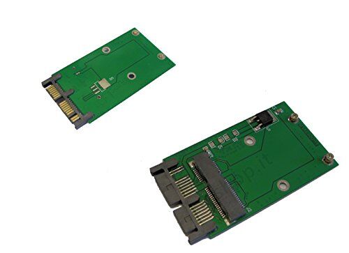 ICT Adattatore Convetitore da Mini PCIe PCI-e MSATA SSD a 1.8'' Micro SATA PCBA FS