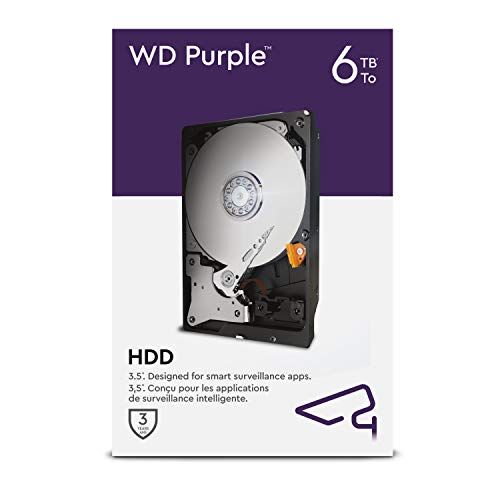 Western Digital 6 TB Disco Rigido Interno Videosorveglianza 3.5", Allframe 4K, 180 TB/Anno, Cache 64 MB, Classe 5.640 RPM