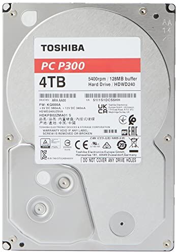 Toshiba 4TB P300 Hard Disk Interno/HDD