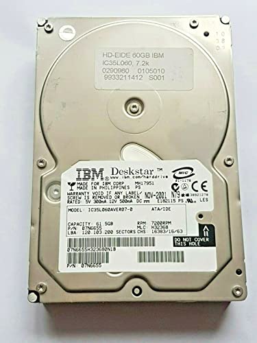 Festplatte 61,5 GB IDE IC35L060AVER07-0 P-ATA 7200 rpm 2 MB HDD 3,5