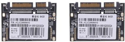 Generic 2Pcs 64GB Half-slim SATA III Unità a Stato Solido Per Computer Interno Disco Rigido Stato Solido Laptop Hard Drive Sostituzione