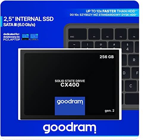 Goodram CX400 gen.2 2.5 256 GB Serial ATA III 3D TLC NAND