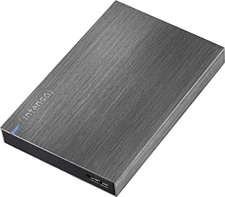 Intenso Disco rigido esterno (6,4 cm (2,5 pollici), 5400 giri/min, 8 MB di cache) alluminio nero, 1 TB Memory Board Hard Disk Esterne Portatile, USB 3.0