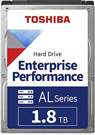 Toshiba AL14SEB18EQ  1.8TB 10K 2.5" SAS 12 Gb/s 10500 RPM 128MB 512e AL14 Enterprise HDD per Dell HP Lenovo Supermicro Server Hard Drive