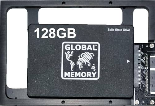 GLOBAL MEMORY Unità a stato solido SATA 2 (SSD) da 128 GB, 7 mm, per IMAC (2001-2002 2003-2005 2006-2007 2008-2009)