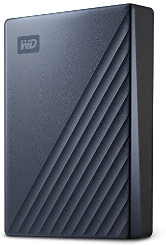 Western Digital 5TB My Passport Ultra HDD portatile USB-C con software per gestione di dispositivi, backup e protezione tramite password funziona con PC, Xbox X, Xbox S, PS4 and PS5 Blu