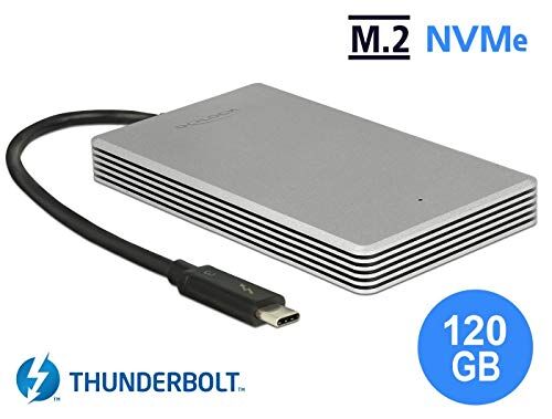 DeLOCK Thunderbolt 3 Esterno Portable 120 GB SSD M.2 PCIe NVMe