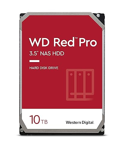 Western Digital Rosso Pro 10TB 3.5" NAS Hard Disk Interno, 7200 RPM, WD102KFBX