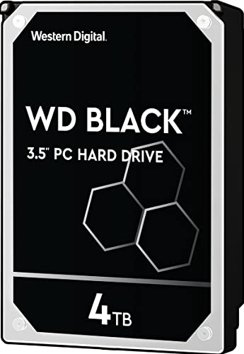 Western Digital Black Performance Desktop Hard Disk Drive da 4 TB, 7200 RPM, SATA 6 Gb/s, Cache 64 GB, 3.5