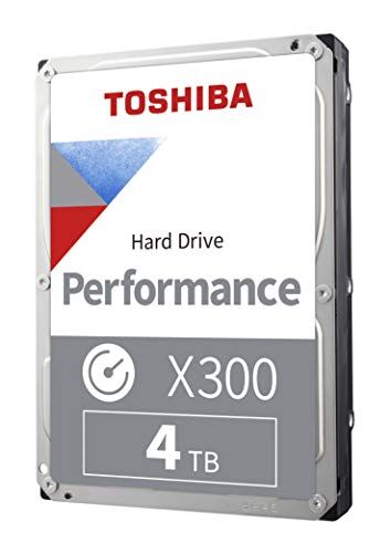 Toshiba X300 4TB Performance & Gaming Disco rigido interno da 3,5 pollici CMR SATA 6 GB/s 7200 RPM 256 MB di cache HDWR440XZSTA