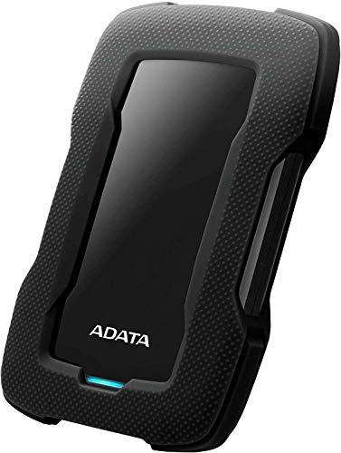 ADATA Disco rigido esterno HD330 External Hard Drive 5TB, USB 3.2 for Mac, PC, Laptop, Nero