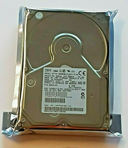 Festplatte 8.4 GB IDE DTTA-350840 P-ATA 5400rpm 464KB HDD 3.5" disco rigido interno