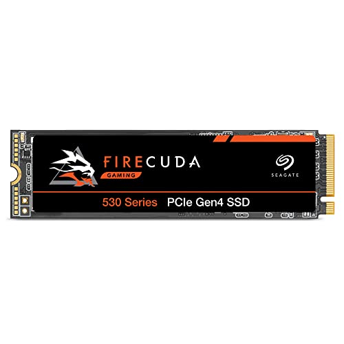 Seagate FireCuda 530 NVMe SSD, 500GB, SSD Interno, M.2, 4 porte PCIe Gen4, NVMe 1.4, 7.300 MB/s, tecnologia 3D TLC NAND, 640TBW, Per PS5/PC, 3 anni Rescue Services (ZP500GM3A013)