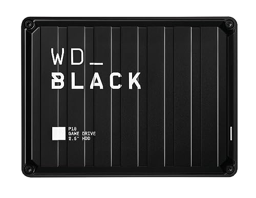 Western Digital BLACK P10 4TB Game Drive HDD portatile USB 3.2 Gen 1 Tipo A compatibile con Playstation, Xbox, PC e Mac
