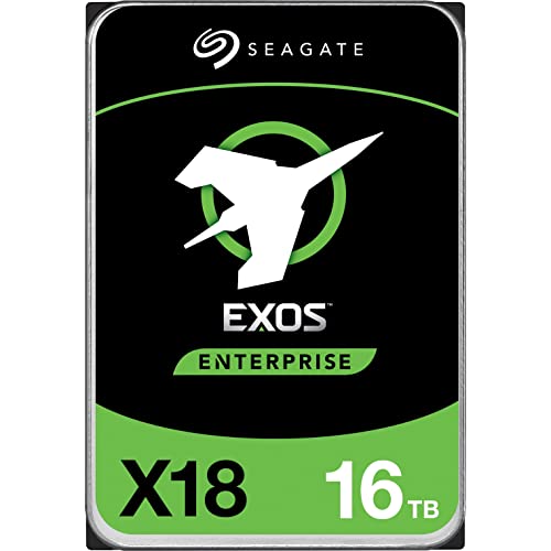 Seagate Exos X18 ST16000NM004J Disco rigido interno, 16 TB, SAS (12 Gb/s SAS), sistema di videosorveglianza, dispositivo di storage supportato, 7200 rpm