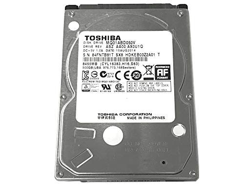Toshiba MQ01ABD050V Hard disk portatile SATA, 500 GB, 5400 rpm, cache da 8 MB, per PC portatile