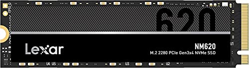 Lexar NM620 SSD 1TB, M.2 2280 PCIe Gen3x4 NVMe 1.4 SSD Interno, Fino a 3500MB/s in Lettura, 3000 MB/s in Scrittura, Disco a Stato Solido per Amanti del PC e dei Videogiochi (LNM620X001T-RNNNG)