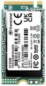 Transcend 512G NVMe PCIe Gen3 x4 M.2 2242 unità a Stato Solido (SSD) TS512GMTE400S