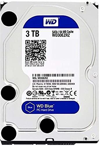 Western Digital Blue 3TB WD30EZRZ PC Hard Drive 64MB Cache, 5400RPM