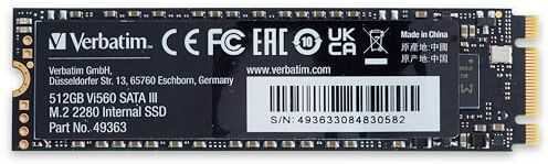 Verbatim SSD M.2 512 GB, 512 GB, M.2, 560 MB/s, 6 Gbit/s