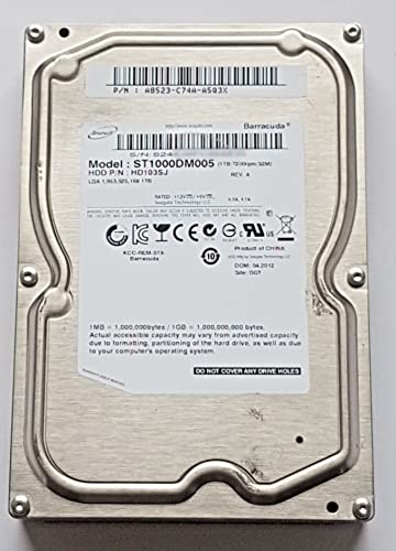 Generic Disco rigido interno da 1 TB SATA ST1000DM005/HD103SJ 7200rpm 32MB HDD 3.5