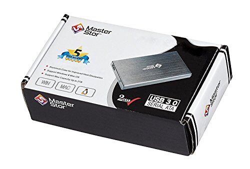 MasterStor 2 anni di garanzia-unità disco rigido esterno USB 3.0 super-veloce 2,5 pollici SATA Laptop Hard Drive Hard disk portatile nero (80 GB, 120 GB, 160 GB, 320 GB, 500 GB, 1 TB) (160 GB)