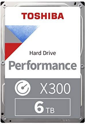 Toshiba X300 6TB High Performance Internal Hard Drive 3.5’’ SATA. 7200rpm, 128MB buffer, 3 Yr warranty (HDWR460UZSVA)