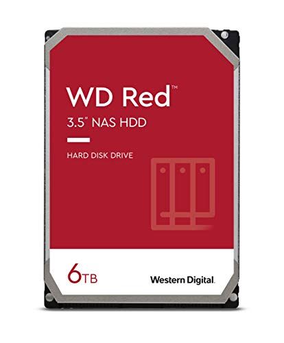 Western Digital 6 TB 3.5” Hard Disk per NAS, Intellipower, SATA 6 GB/s, 64 MB Cache