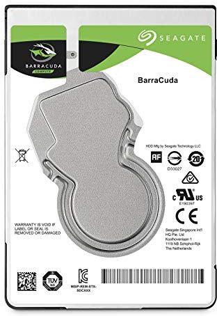 Seagate BarraCuda, 500 GB, Hard Disk Interno, SATA da 6 GB/s, 2.5", 5.400 RPM, Cache da 128 MB per PC Desktop e Portatili (ST500LM030)