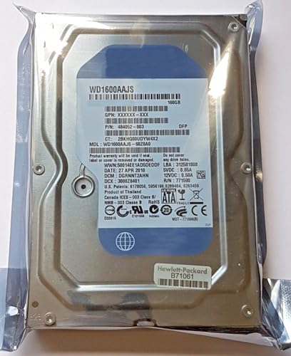 Generic Disco rigido SATA WD1600AAJS-60Z0A0 da 160 GB, 7200 rpm, 8 MB da 3,5