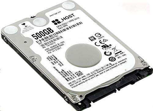 Hitachi , HGST, hard disk SATA, 500 GB 2,5'' 5400 giri/min, sottile, con spessore da 7 mm, per laptop, PS3, Mac