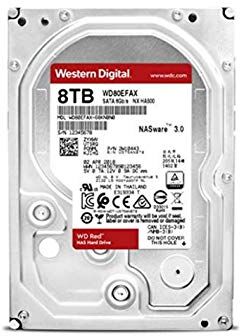 Western Digital Red WD80EFAX Hard disk interno da 8 TB, 3,5", 5400 RPM