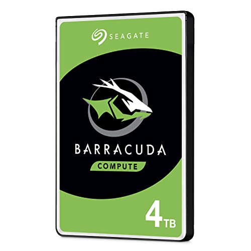 Seagate BarraCuda, Unità Disco Interna da 4 TB, Unità SATA da 6 Gbit/s, 2,5", 5.400 giri/min, Cache da 128 MB per PC Desktop e PC Portatili (ST4000LM024)