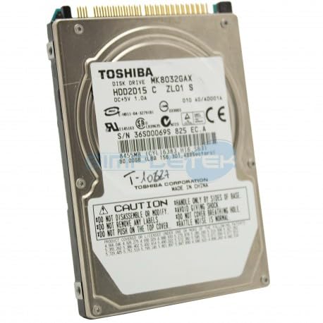 Toshiba Disco rigido 80 GB IDE ATA 2,5" MK8032GAX 5400 RPM 8 MB PC portatile HDD2D15