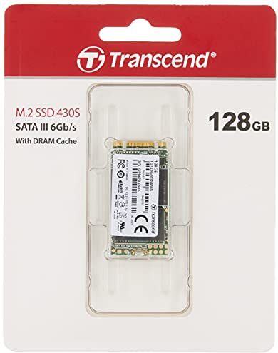 Transcend TS128GMTS430S Unità a Stato Solido Interna 128 GB, SATA III 6 Gb/s, 42 mm, M.2 SSD 430S