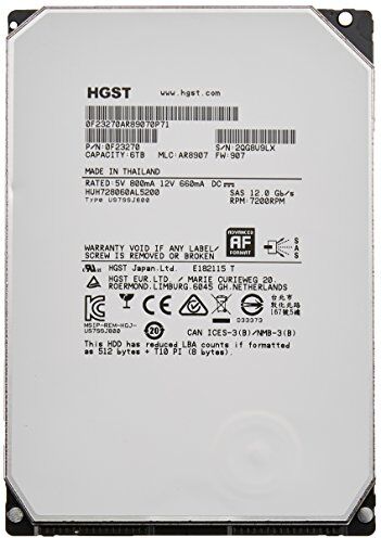 HGST Ultrastar 0F23270 Helium Platform Enterprise Hard Disk 6 TB, 3,5 pollici