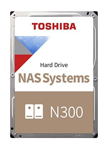 Toshiba Disco rigido interno N300 da 18 TB HDD SATA da 3,5 pollici NAS supporta fino a 8 alloggiamenti per unità progettati per sistemi NAS 24/7, nuova generazione (HDWG480UZSVA)