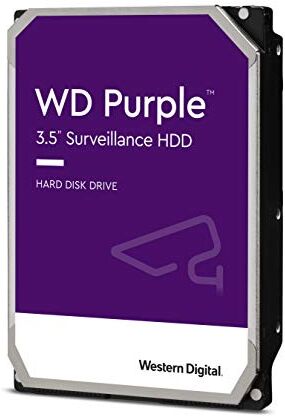 Western Digital WD82PURZ WD Purple Hard Disk per Videosorveglianza con Tecnologia Allframe 4K 3.5 Pollici SATA 6 GB/s 180TB/Anno, 64 MB Cache, 7200 RPM, 8 TB