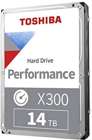 Toshiba X300 14TB Performance & Gaming Disco rigido interno da 3,5 pollici CMR SATA 6 GB/s 7200 RPM 512 MB di cache HDWR31EXZSTA