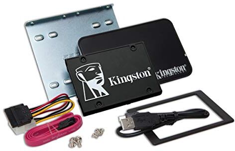 Kingston KC600 SSD SKC600B/2048G SSD Interno 2.5" SATA Rev 3.0, 3D TLC, Crittografia XTS AES a 256-bit -Kit di upgrade desktop/notebook