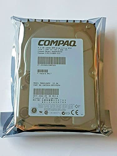 Festplatte Hard Disk 4.3GB Compaq AD00435332 Wide Ultra SCSI 80pin 10K RPM HDD 3.5