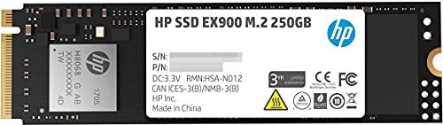 HP 2YY43AA#ABB SSD Interno da 250 GB, Nero