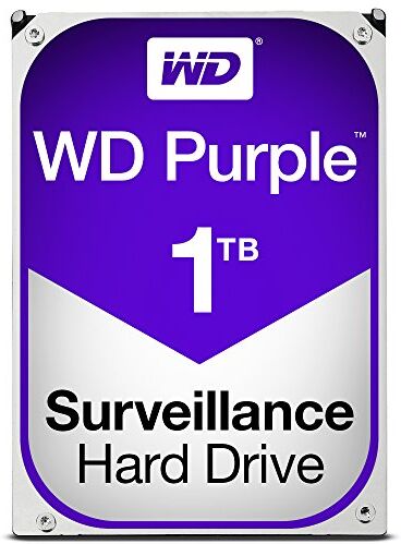 Western Digital Purple HDD Interno 1000 GB, SATA III, 6000 Mbit/s, 5400 rpm, 64 MB, 3.50 Pollici