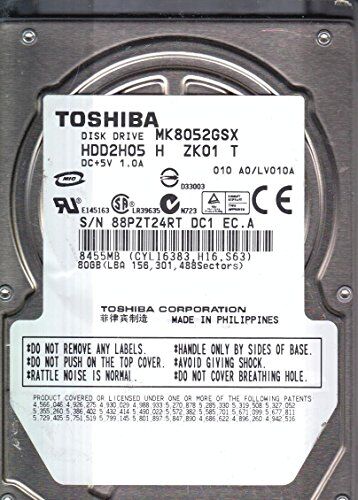 Toshiba MK3265GSX, A0/GJ002C, HDD2H83 F VL01 B, 320GB SATA 2.5 Hard Drive